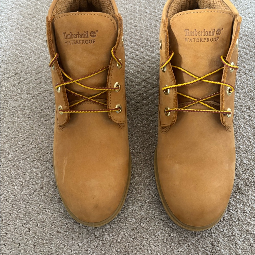 Timberland Men's All Tan Waterproof Boots- hard style to Find